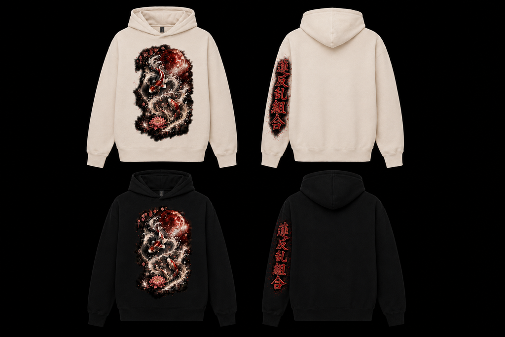 Koi Spirit Hoodie - Lotus Rebellion Syndicate
