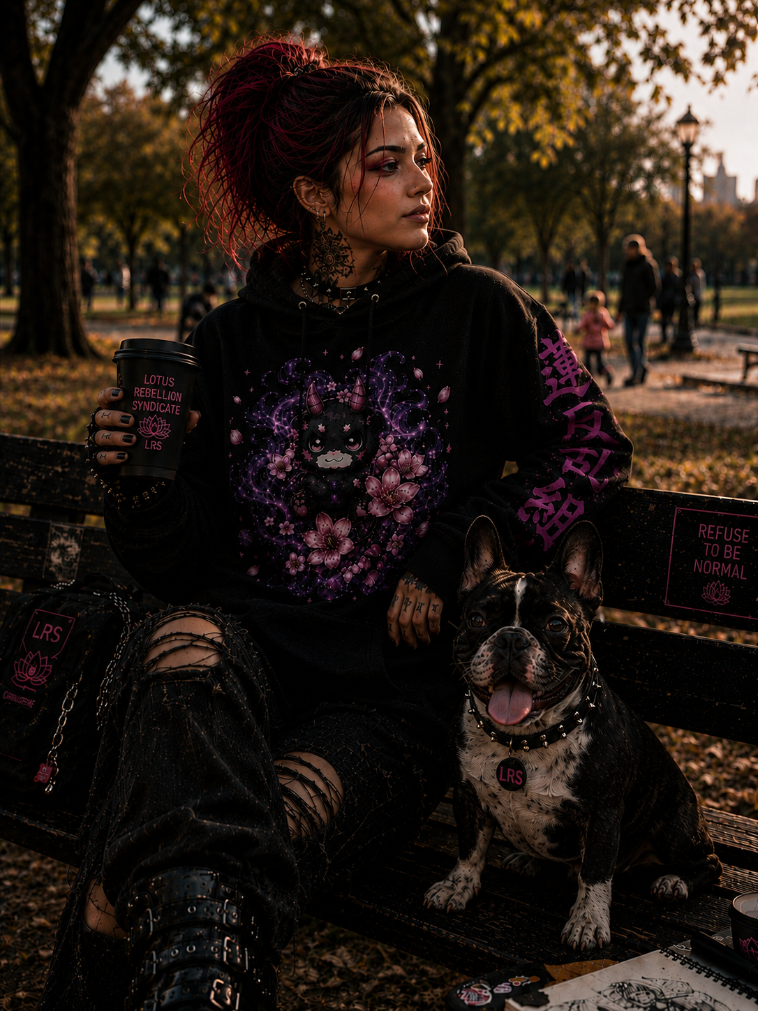 Oni Spirit Hoodie - Lotus Rebellion Syndicate