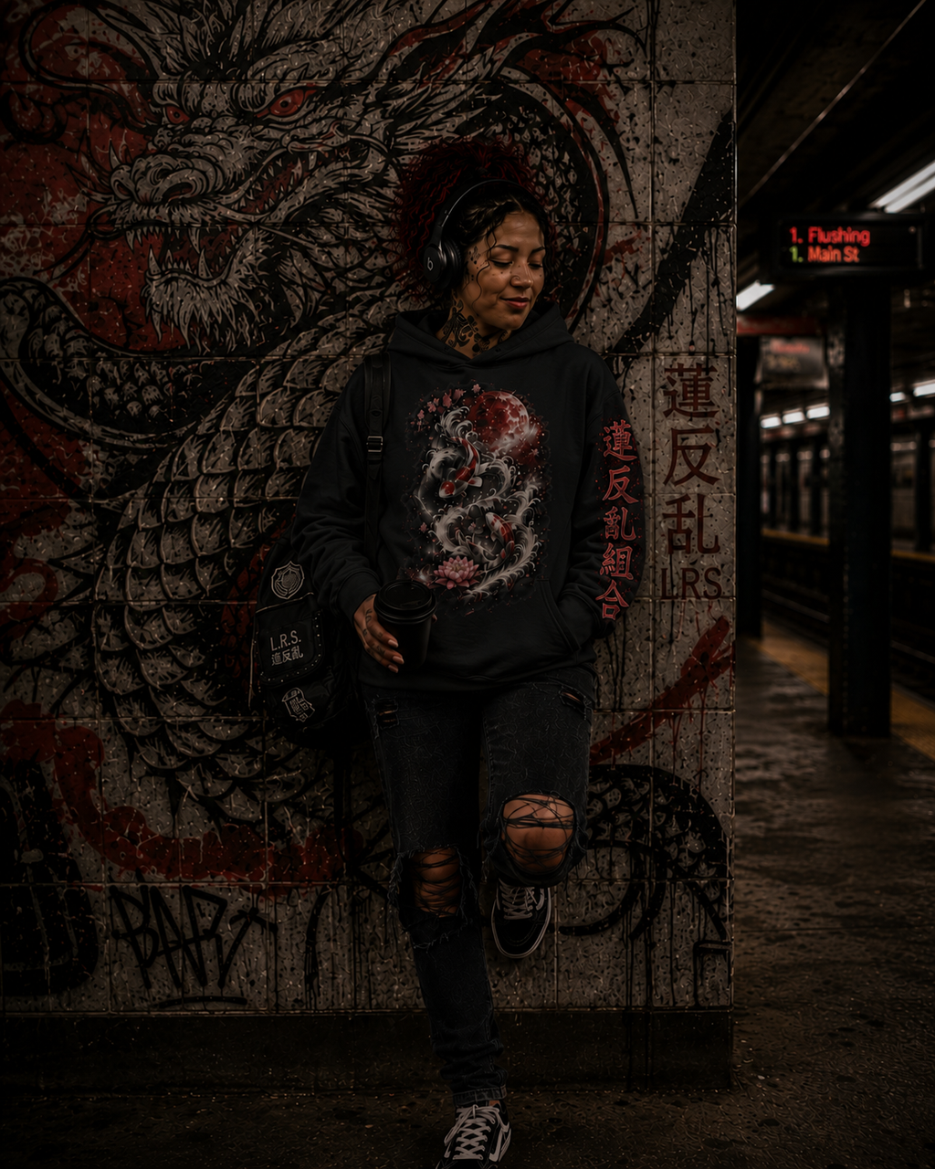 Koi Spirit Hoodie - Lotus Rebellion Syndicate
