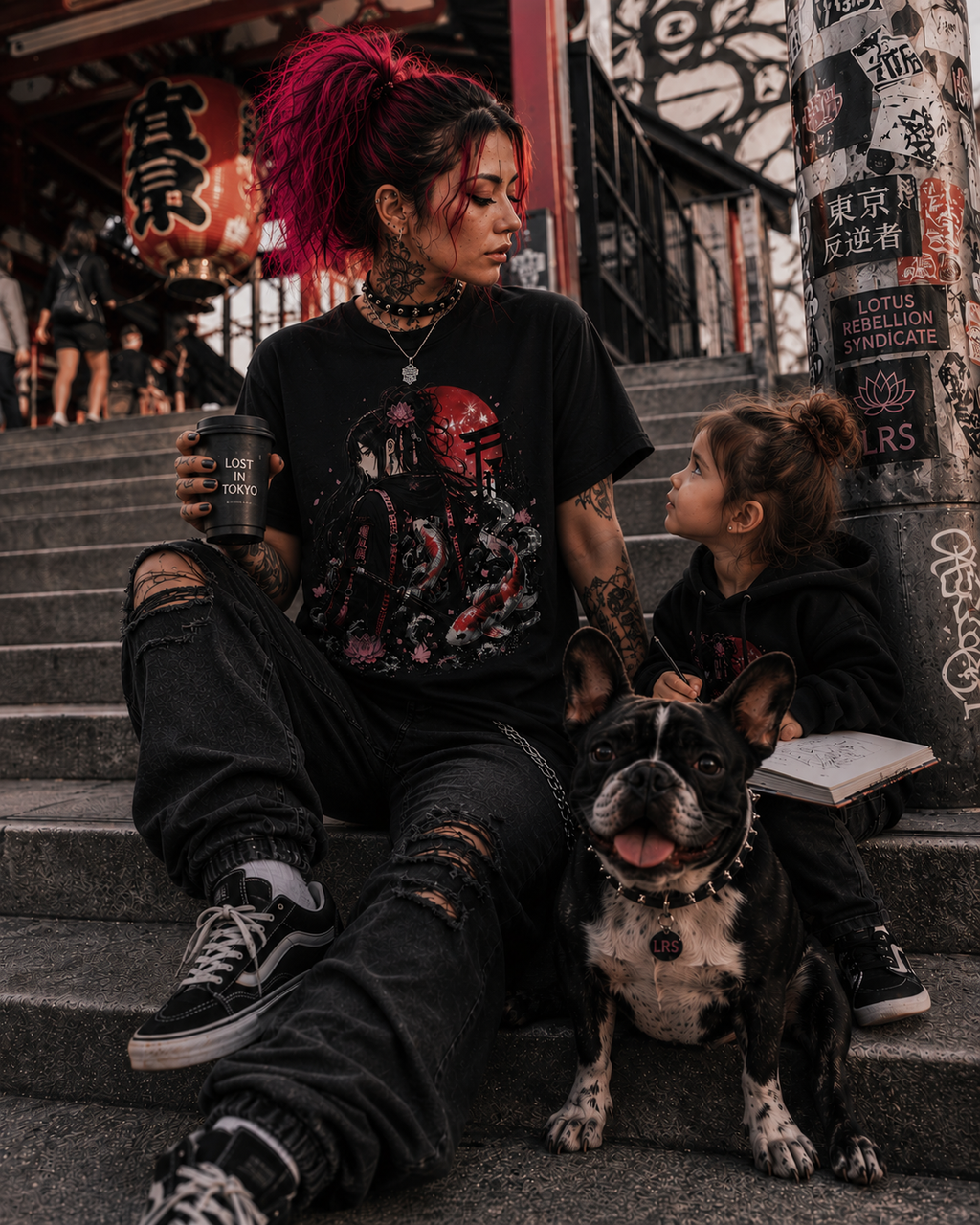 Koi Spirit Streetwear Collection Tee - Lotus Rebellion Syndicate